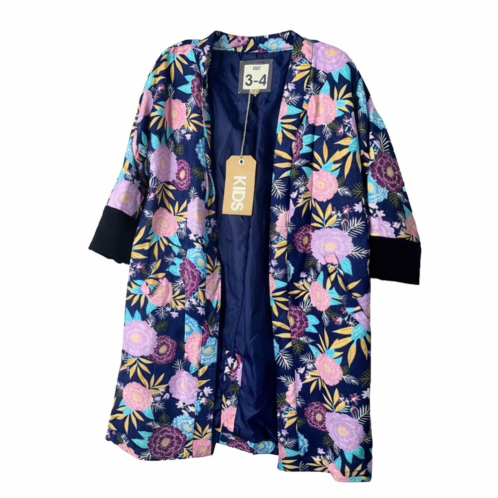 Cotton On Kimono. Size 3/4. New with Tags. Floral Long Kimono. HTF